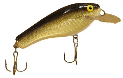 No. 00 Gold Black Back Muskie Lure