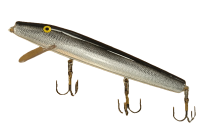 No. 675 Silver Black Back Muskie Lure