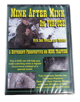 Don Powell - Mink After Mink - A Different Perspective on Mink Trapping DVD