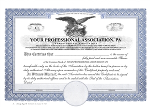 Printed Liberty Legal Eagle Certificates