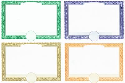 Blank Border Certificates