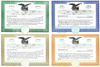 Blank Liberty Legal Eagle Certificates