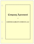 LLC Company Agreement Hardcopy