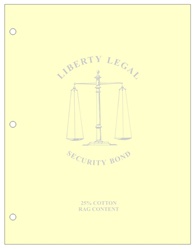 100 Sheets - Liberty Legal Security Watermarked Security Paper