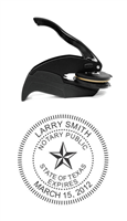 Texas Notary Seal on Ideal Seal; 1-5/8" Diameter