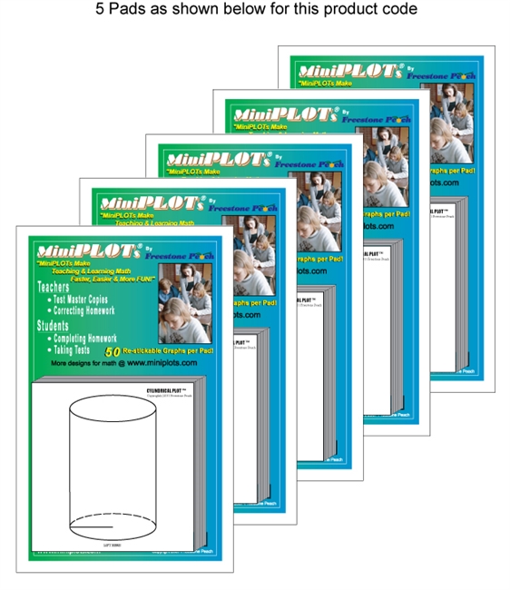 Cylindrical-PLOT Multipack: 5 Pads