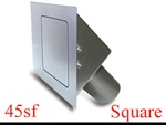 45 Series Square Flat Fuel Door (hinged on left)