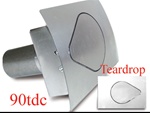 90 Series Teardrop Curved Fuel Door