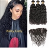 kinky, Italian Curly, HD frontals (3 Bundles)