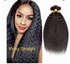 kinky and yaki straight frontals (3 Bundles)