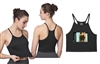 Wholesale Women's Isadora Black Rib-Knit Camisole Crop Tank Tops (72 Packs)