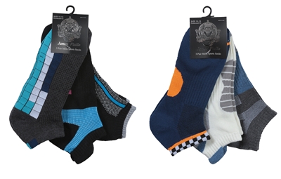 Wholesale Men's Cushion Sport Socks 3-Pair Pack (60 Packs)