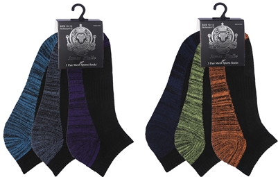 Wholesale Men's Cushion Sport Socks 3-Pair Pack (60 Packs)