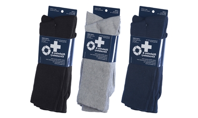 Wholesale Men's Diabetic Dress Socks 2-Pair Pack (90 Packs)