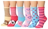 Wholesale Women's Slub Skid Proof Fuzzy Socks (120 Packs)