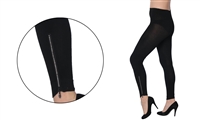 Wholesale Women's Heavy Leggings w/ Diamond Zipper  with Size Options (36 Pack)