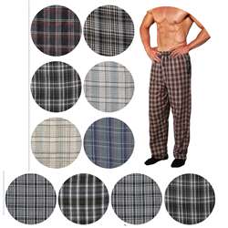 Wholesale Men's Cotton Pajama Bottoms Assorted colors & sizes (36 Pack)
