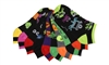 Wholesale Women's Tipi Toe 10 Pack Colorful Patterned Ankle Socks