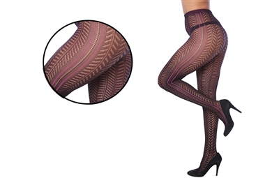 Wholesale Women's Fashion Patterned Tights One Size (36 Pcs)