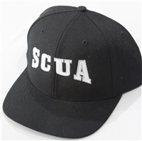 Richardson Fitted Hat with SCUA Logo - Black