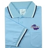 Smitty GHSA Powder Blue Embroidered Short Sleeve Umpire Shirt