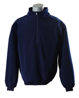 Smitty Long Sleeve Half-Zip Pullover in Solid Navy