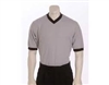 Smitty's Performance Mesh Solid Gray w/Black Trim V-Neck Shirt