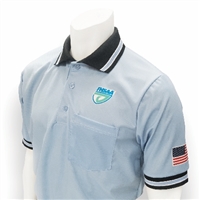 Smitty Light Blue FHSAA Dye Sublimated Baseball Short-Sleeve Umpire Shirt