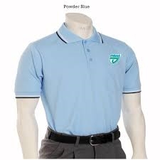 Smitty Powder Blue FHSAA  Embroidered Softball Short-Sleeve Umpire Shirt