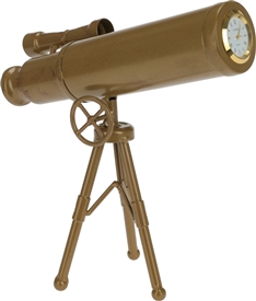 Telescope Clock - Bronze