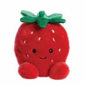 Palm Pals Plush Teddy - Juicy Strawberry 13cm