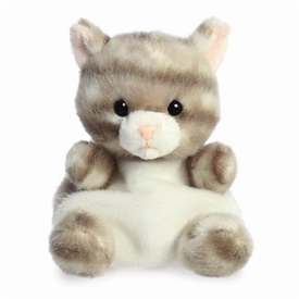 Palm Pals Plush Teddy -  Silver Kitty 13cm