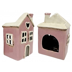 Pink House Wax/Oil Warmer 15cm