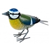 Metal Bluetit Statue 16cm