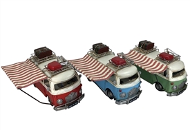 Large Tin Camper Van With Awning