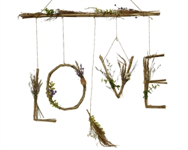 Love Lettering Grass Hanging Home Decoration- 60cm