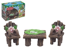 Secret Fairy Garden Bench And Chairs 6cm