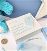 Tooth Fairy MDF Box with Organza Tooth Bag - Blue