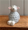 DUE MID JANUARY - Porcelain Sitting Sheep Ornament 8.5cm