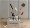 DUE MID JANUARY - Porcelain Flower Block with Houses 8cm - Mother