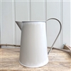 Vintage Cream Metal Jug 20cm