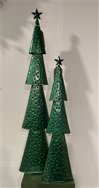 Large Metal Tree Ornament 68cm - Festive Green