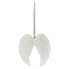 Double Glitter Angel Hanging Decoration