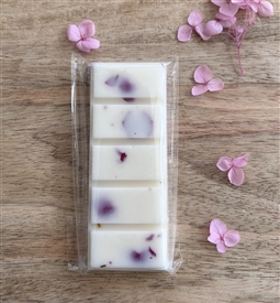 Pink Peony & Cotton Flower - Luxury Botanicals 50g Soy Wax Melt Snap Bar