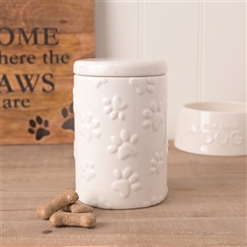 Best Of Breed Paw Print Treat Jar 15.5cm