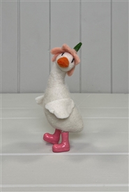 Felt Duck With Hat 15cm