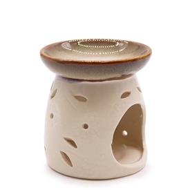 Ceramic Oil/Wax Warmer With Ceramic Dish