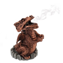 Red Dragon Incense Cone Holder 9cm