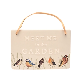 Country Living Plaque - Garden Birds 24cm