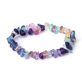 Stone Chip Bracelet - Fluorite